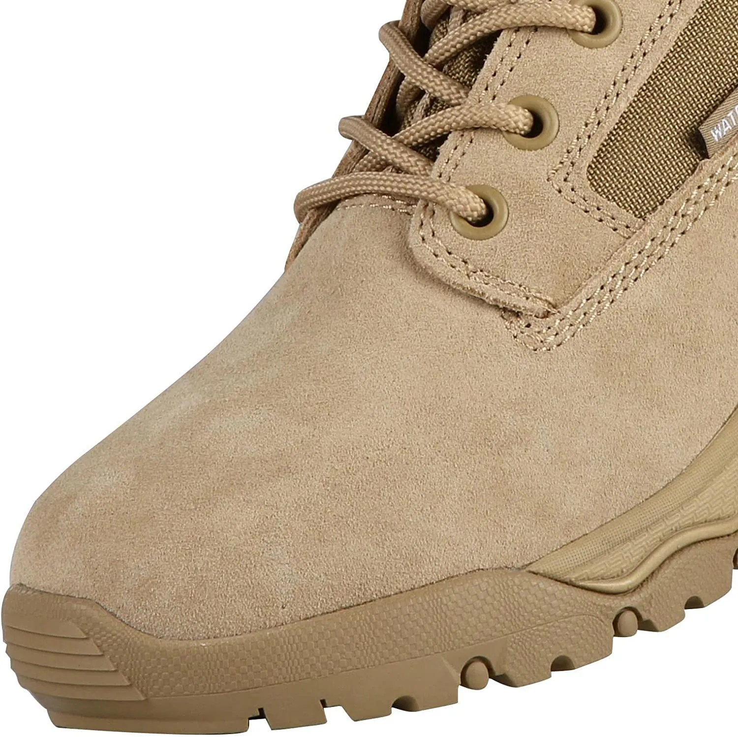 Light Work Boots Men's Lightweight Combat Boots Durable Suede Leather Military Work Boots