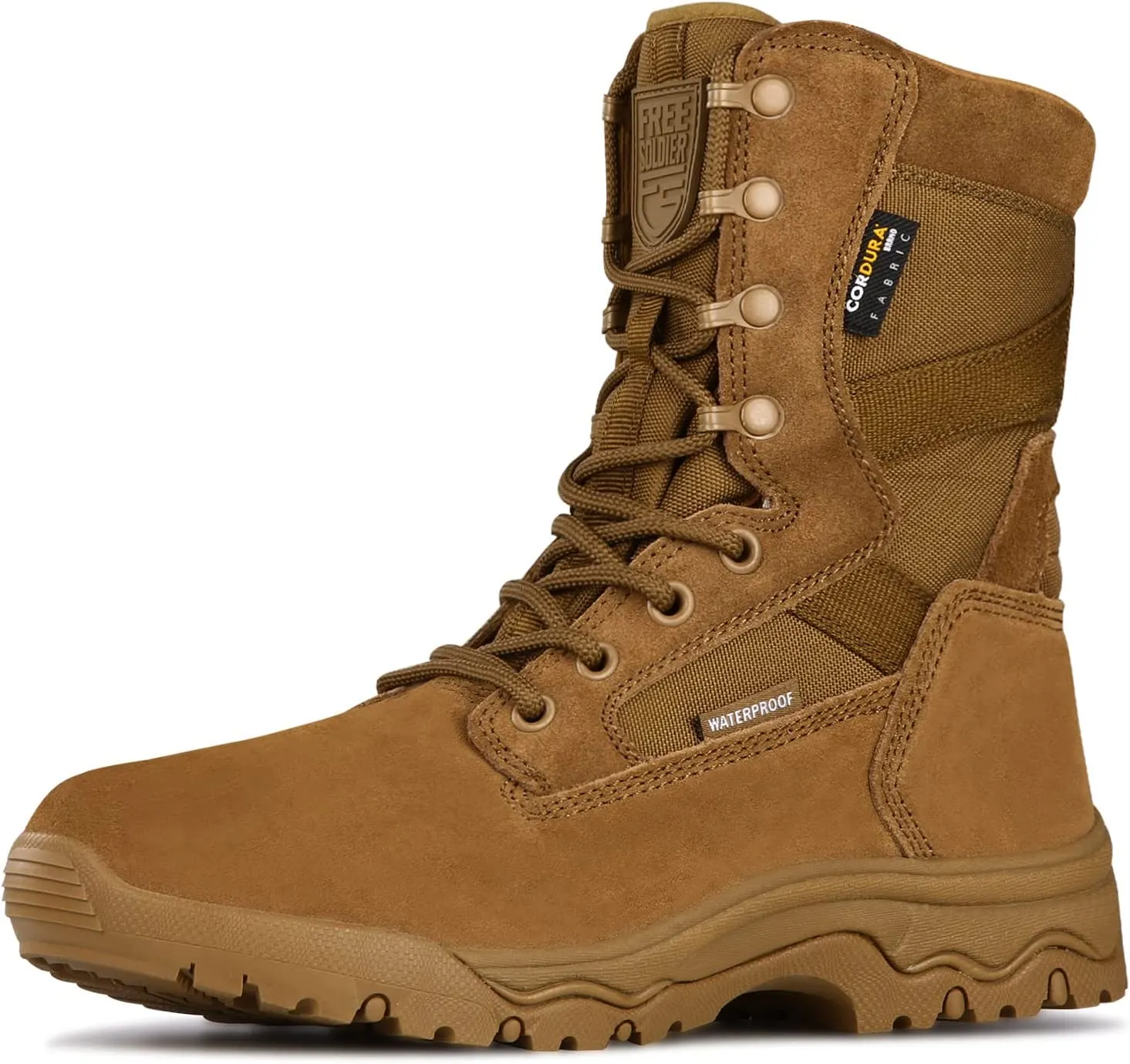 Men's Lightweight Combat Boots Durable Suede Leather Military Work Boots Socks For Work Boots