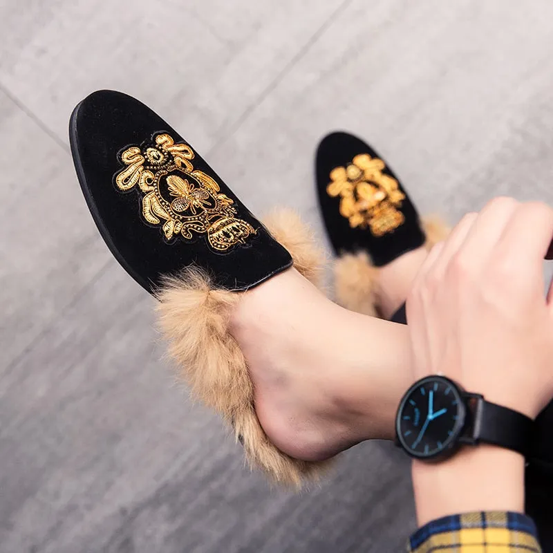 Salvatore Ferragamo Sport Loafers Men's Mules Italian Luxury Backless Loafers