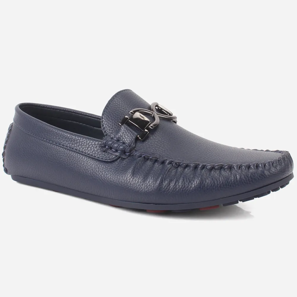 Mens "ADREEN"Backless Slip-ons Suede Moccasins Flat Tire Running Shoes