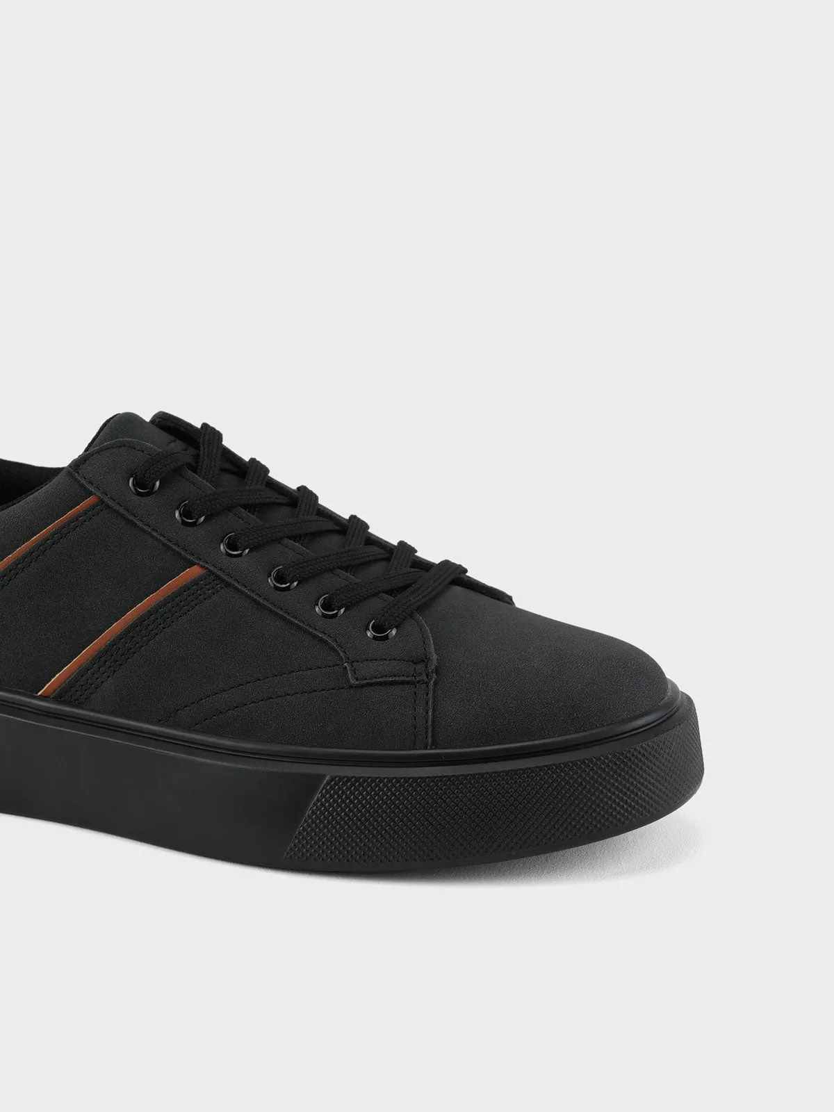 Flat Backless Shoes Mens "ALEXEI" Casual Laced Up Trainers