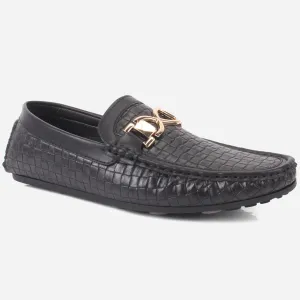 Mens "IFRAHIM" Slip-on Decorated Moccasins Shoes Flat Comfortable Shoes For Work