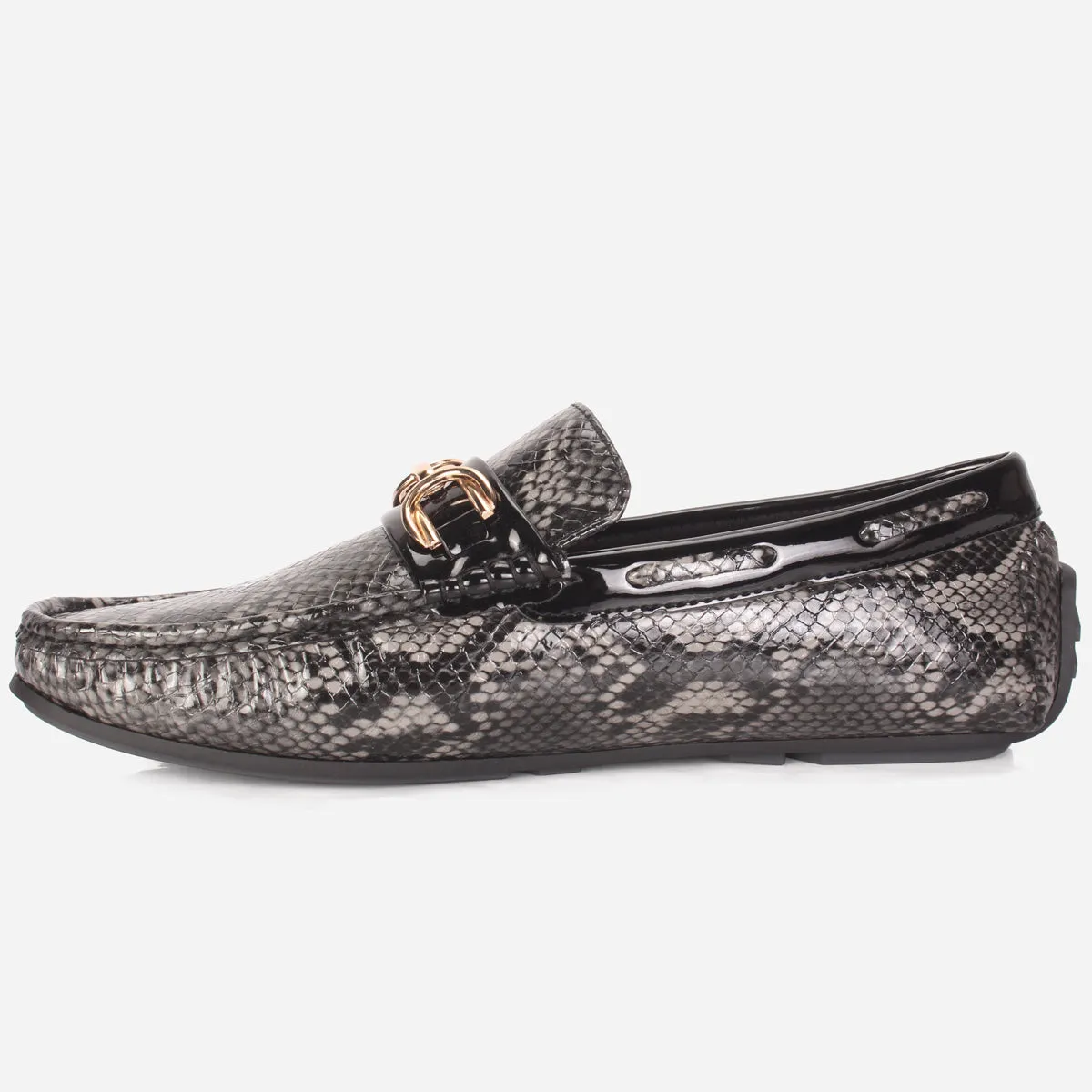 Flats At Shoe Carnival Mens "MARTIN" Textured Slide-in Loafers Shoes