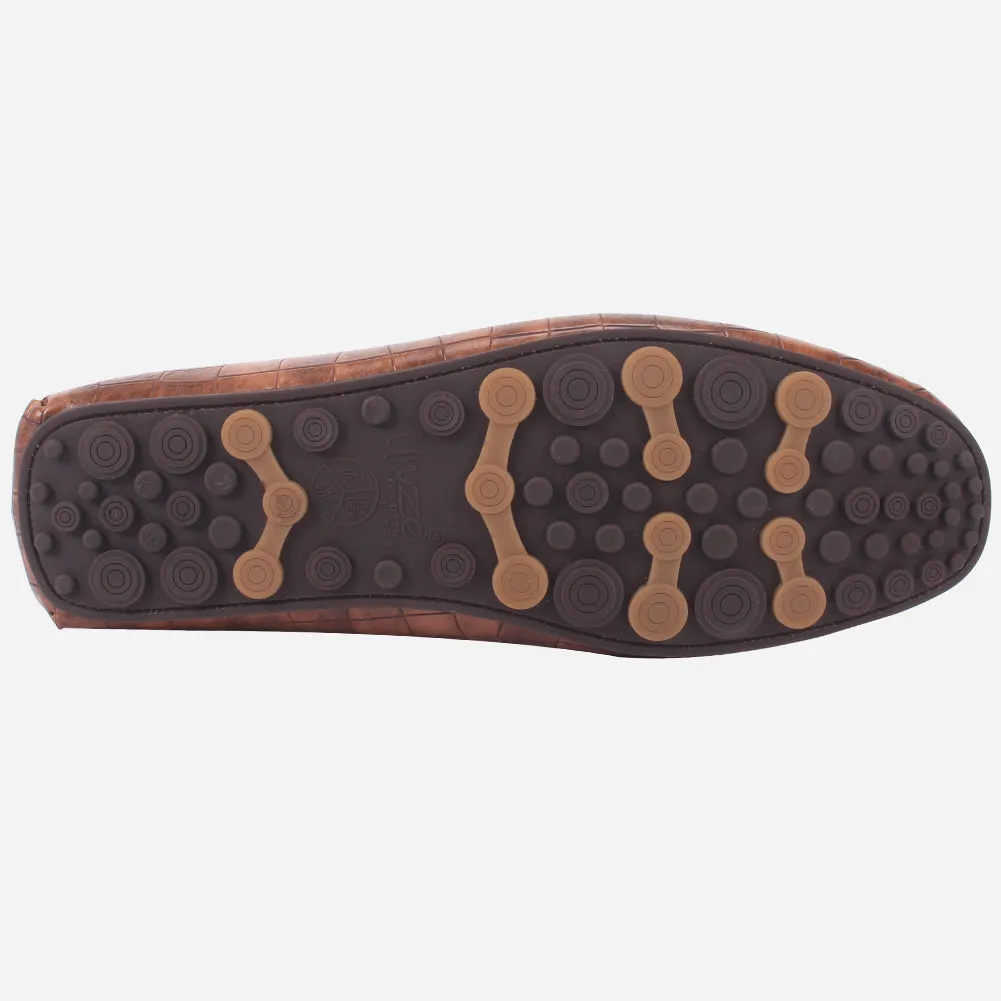 Best Tennis Shoes Flat Feet Mens "RIAX" Slip-on Trim Adorned Moccasins Shoes