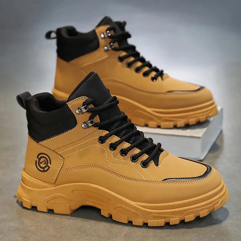 Men's Round Toe Safety Boots For Work With Rubber Sole Best Work Boots Of 2024