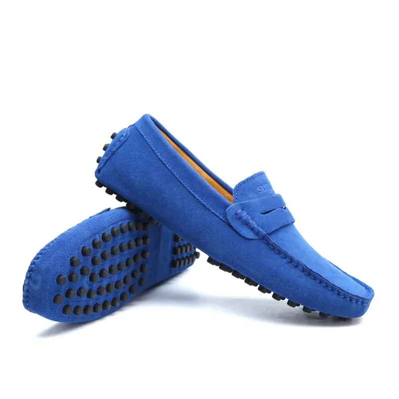 Marley Driver Loafers Men's suede penny loafers soft casual driving shoes daily slip on flats