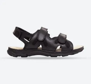 Mens Wide Fit Sandals Ashley Sandals by Tredd Well - Black Hotels Barbados