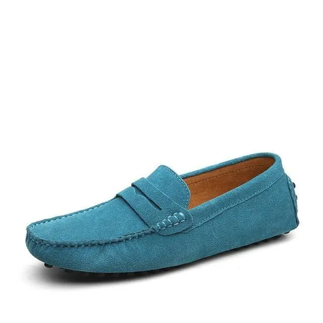Johnston And Murphy Tassel Loafers Men's suede penny loafers soft casual driving shoes daily slip on flats