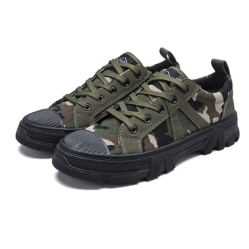 Canvas Sneakers Men Wear-resistant Sport Shoes Men Lace-Up Walking Shoes Climbing Work Tactical Sneakers Mens Casual Shoes Xena Boots