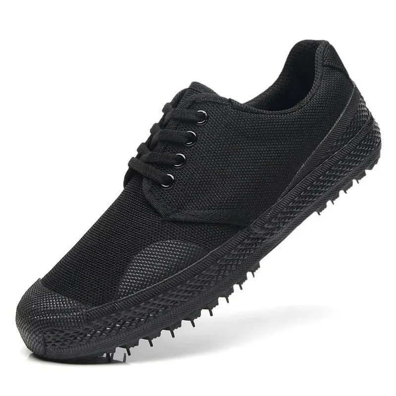 Work Boot Store Near Me Canvas Sneakers Men Wear-resistant Sport Shoes Men Lace-Up Walking Shoes Climbing Work Tactical Sneakers Mens Casual Shoes
