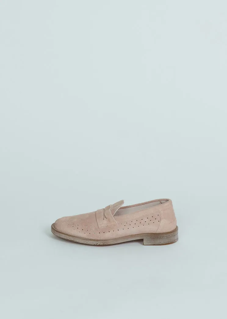 Loafers Business Casual MOMA Light Pink Suede Loafer