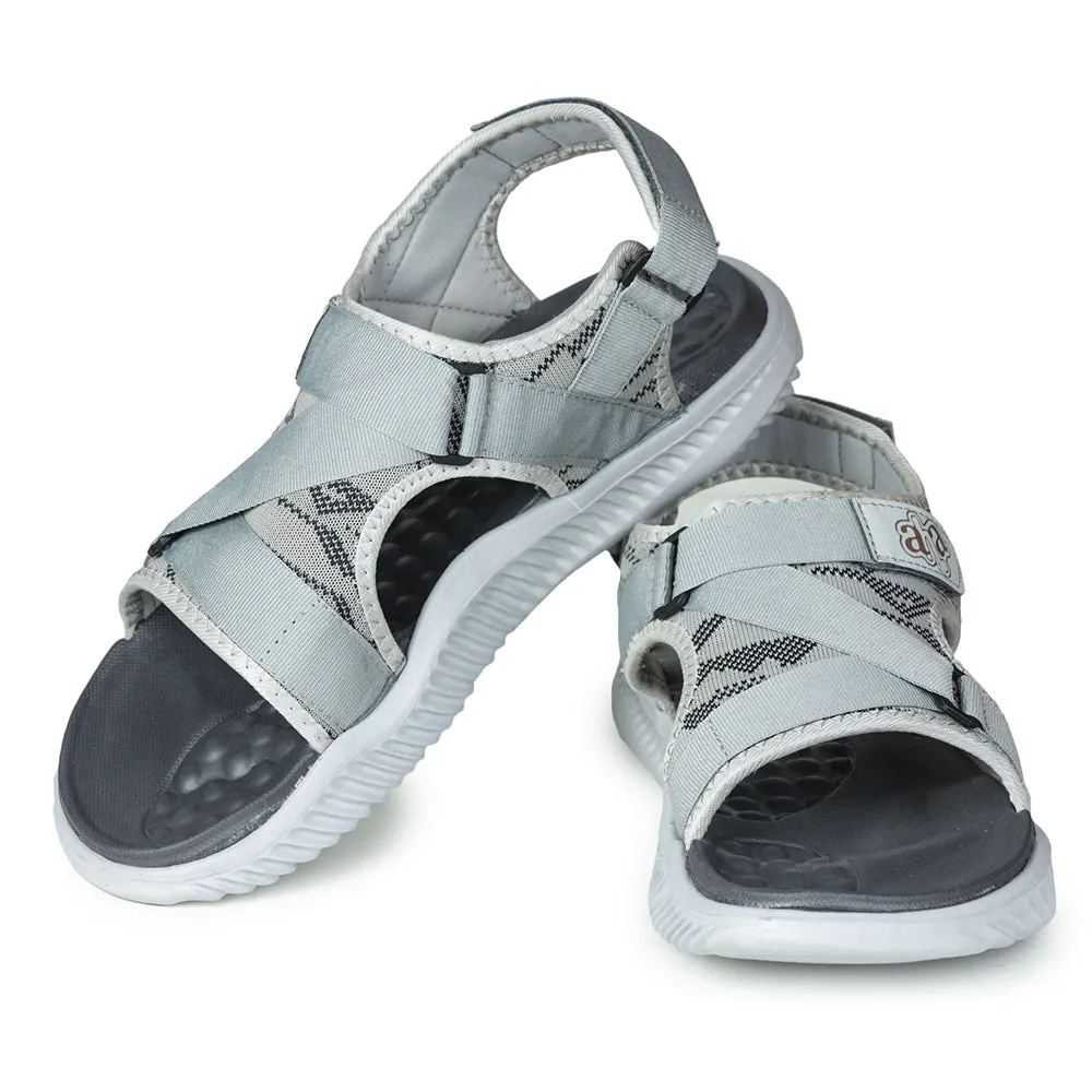 A-HA Casual Grey Sandals For Men STAMINA-12 By Liberty Mom And Me Slippers