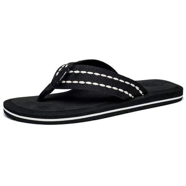 Rock Slippers NIDENGBAO Black Flip Flops