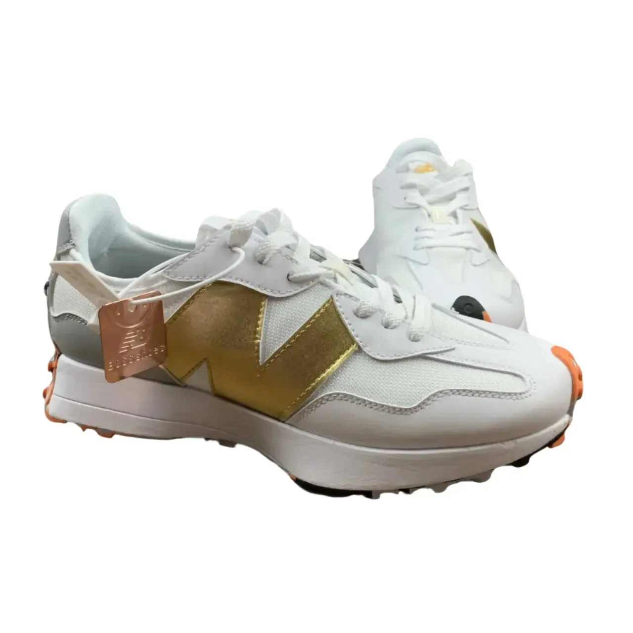 New Balance 327 - White Orange Accent New Balance Women's Fresh Foam Lav V2 Tennis Shoe