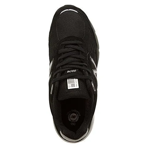 Mens Sale New Balance New Balance Men's M990V4 Running Shoe, Black/Silver, 10.5 D US