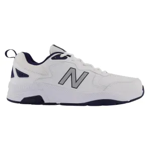 Work Boots Insoles New Balance MX857V3 White/Navy/Rain Cloud Athletic Shoe (Men's)