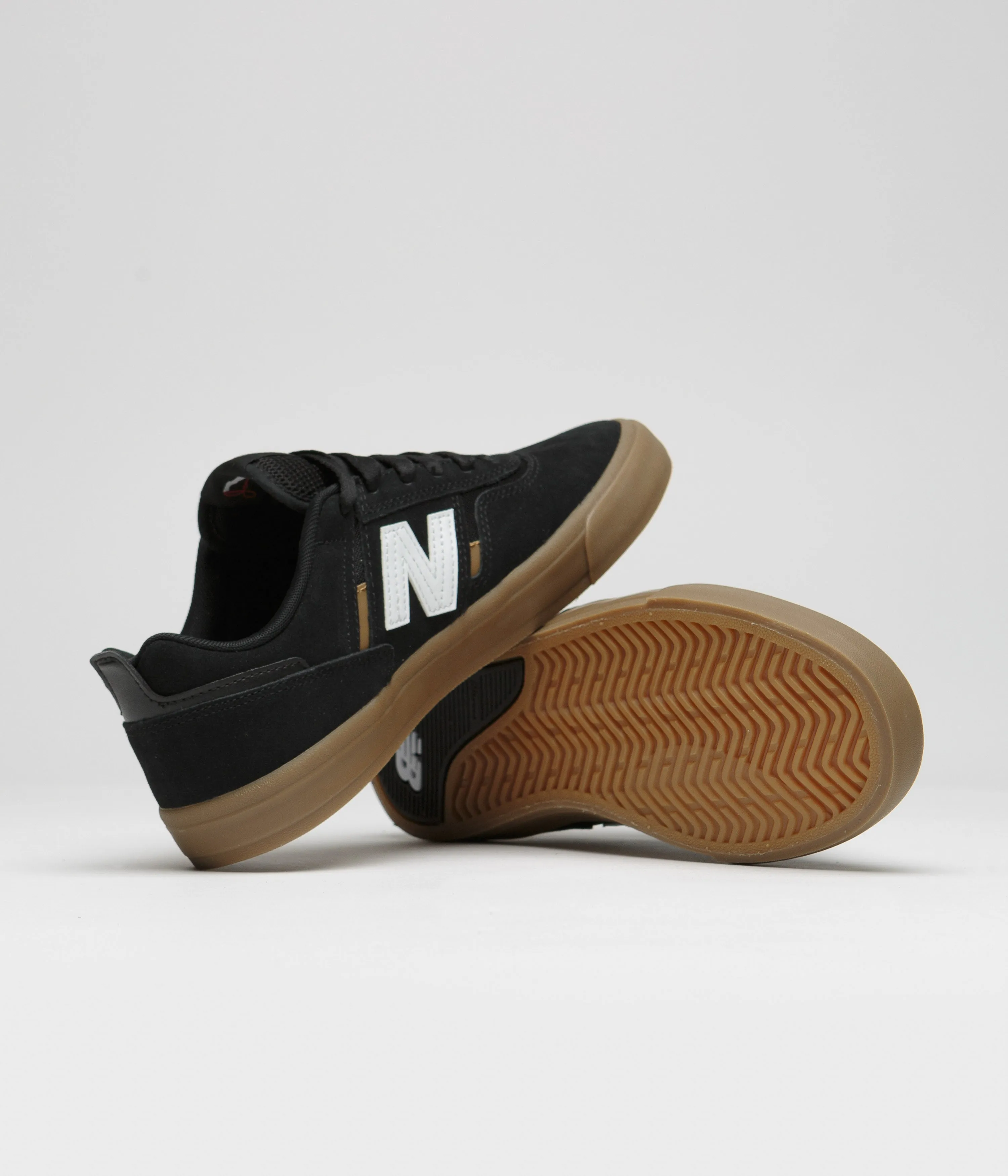 Men's Navy Blue New Balance New Balance Numeric 306 Jamie Foy Shoes - Black / Gum