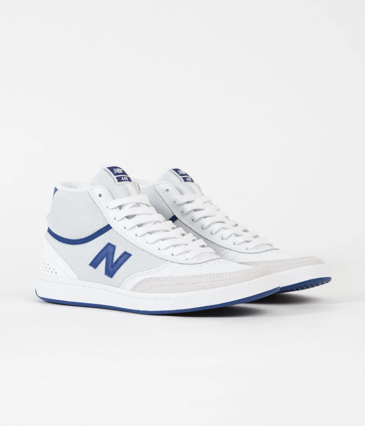 New Balance Numeric 440 Hi Shoes - White / Blue New Balance Ff800 Shoes