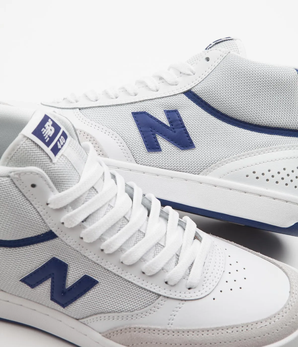 New Balance 1906r Silver Metallic Black New Balance Numeric 440 Hi Shoes - White / Blue