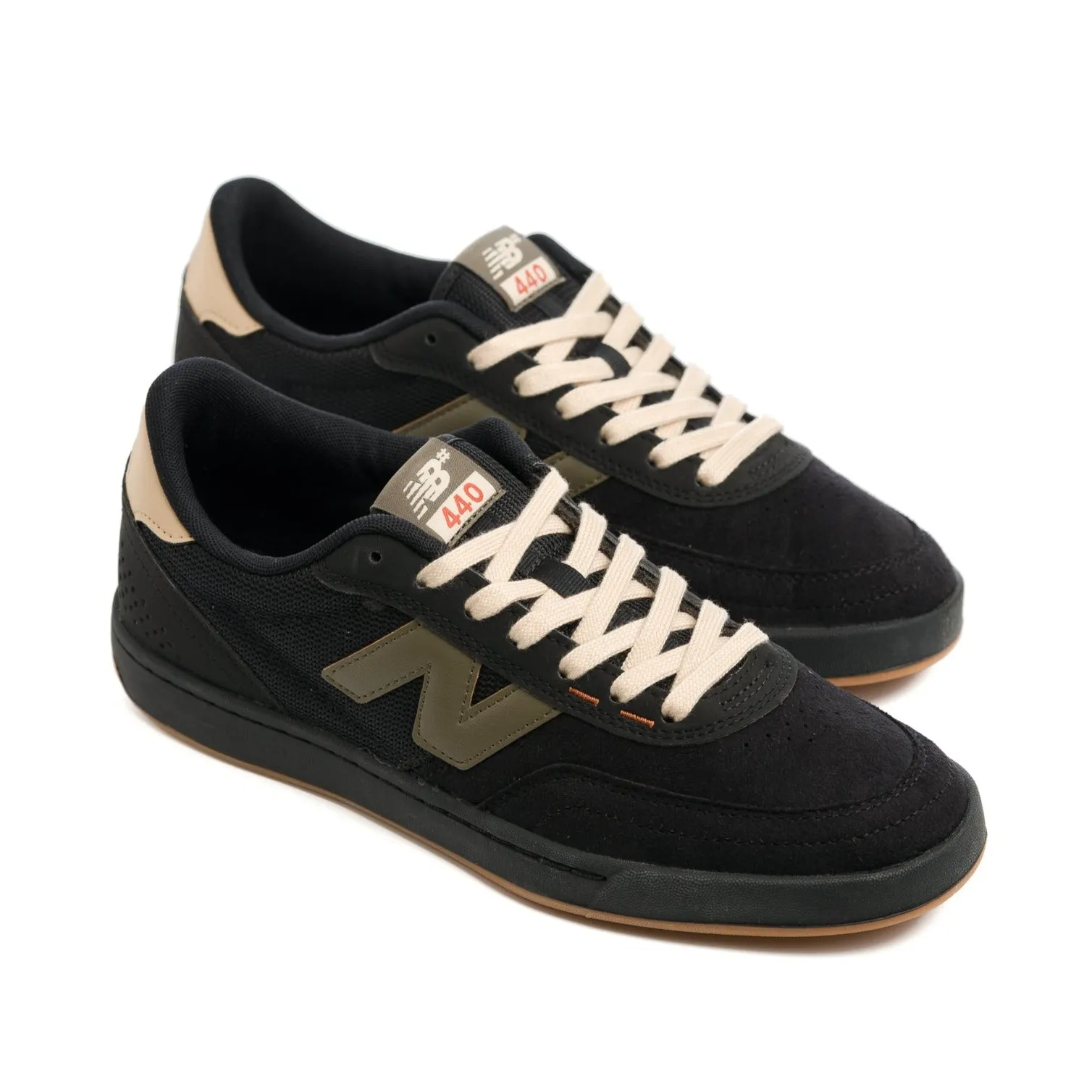 New Balance Classic Women's Sneakers New Balance Numeric 440v2  - Black with Olive (Available in WIDE!)