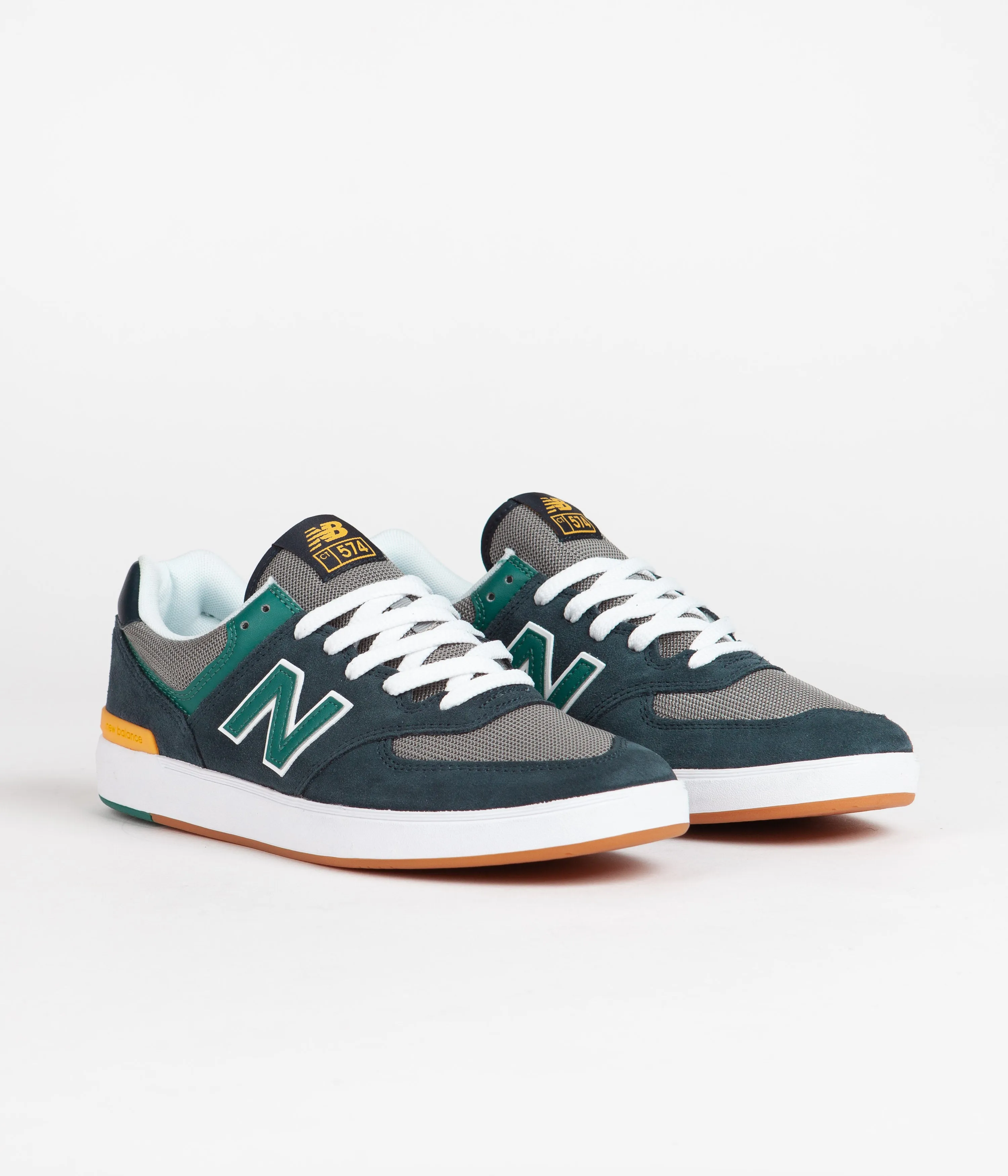 New Balance 9060 Festival Pack New Balance Numeric Pro Court 574 Shoes - Phantom / Aqua Green
