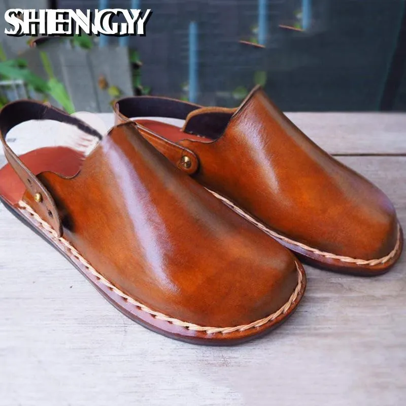 Sandals Travel Agent Login New Classic Summer Men Sandals Quality Leather Breathable Male Outdoor Beach Slippers Soft Comfortable Shoes Men Beach Sandals