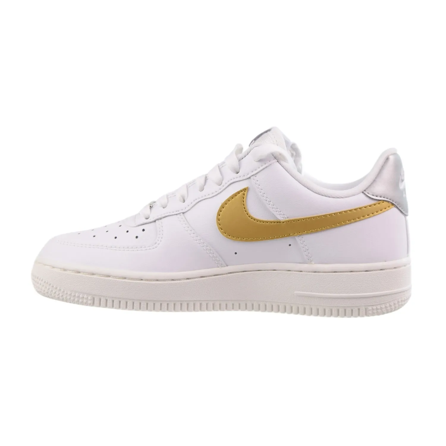 Asics Classic Shoes Nike Air Force 1 Low '07 Women's Shoes White Metallic Gold