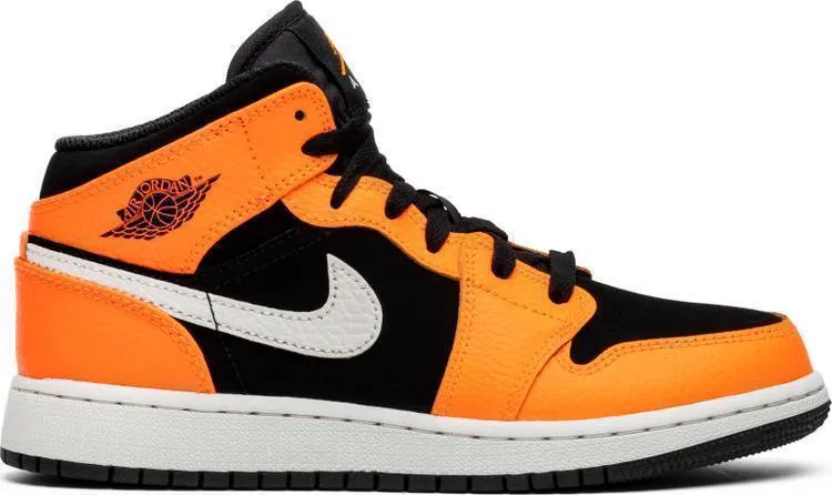 Nike Air Jordan 1 Mid GS Orange Black Shoes Basketball Men !!! CYBER MONDAY SALE !!! Asics Gel Quantum 90 Running Shoes