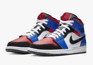 Nike Air Jordan 1 Mid Top 3 Three White Red Black BLue Shoes Basketball Men !!! CYBER MONDAY SALE !!! Best Asics Shoe For Marathon