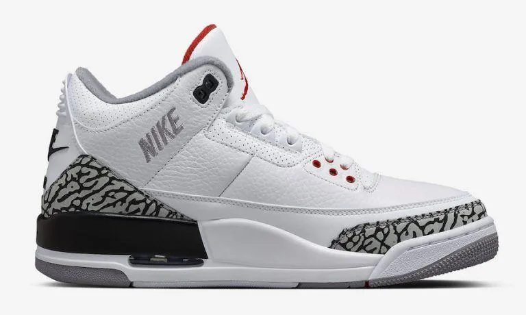 Nike Air Jordan 3 Retro Katrina White Cement Back Red Men Shoes !!! CYBER MONDAY SALE !!! Asics Gel Resolution 9 Tennis Shoes