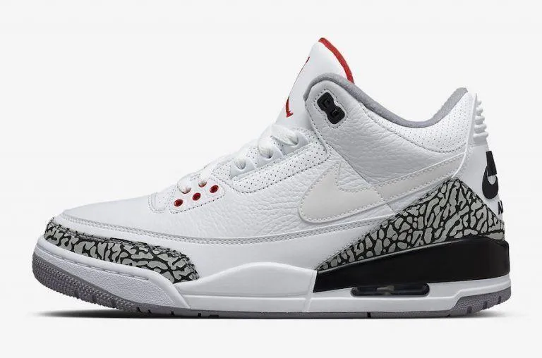 Nike Air Jordan 3 Retro Katrina White Cement Back Red Men Shoes Sale Size US 7-13 Asics Supination Running Shoes