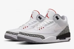 Nike Air Jordan 3 Retro Katrina White Cement Back Red Men Shoes Sale Size US 7-13 Best Asics Shoes Running