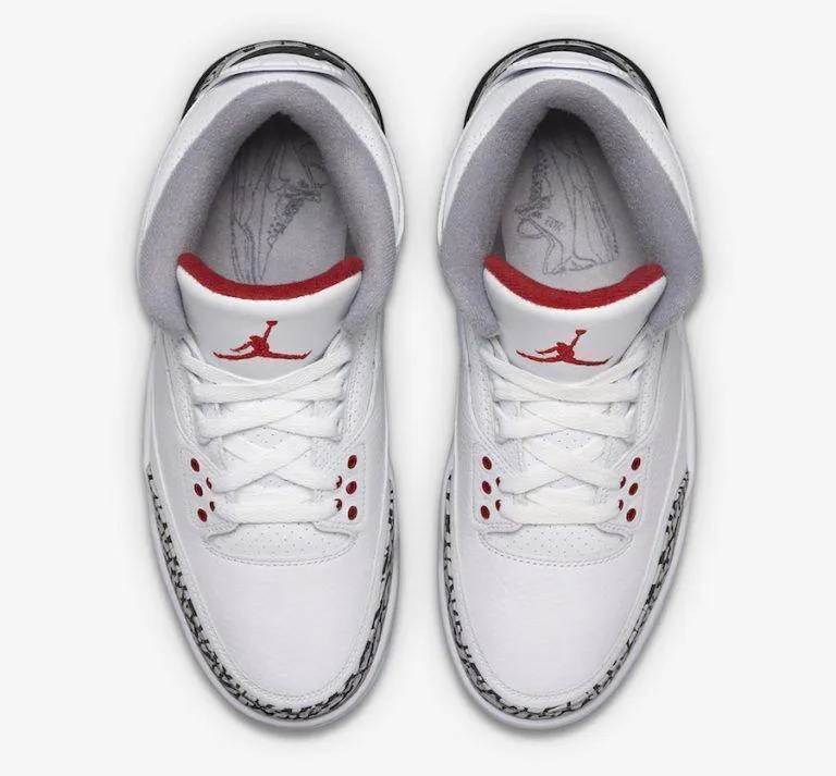 Nike Air Jordan 3 Retro Katrina White Cement Back Red Men Shoes Sale Size US 7-13 Asics Stylish Shoes
