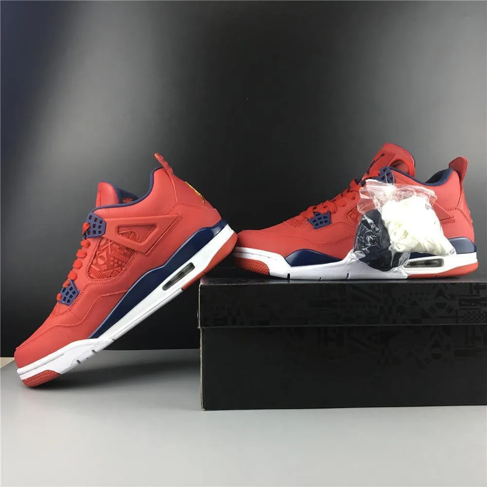 Best Asics Shoes For Cushioning Nike Air Jordan 4 Retro FIBA Gym Red Men Shoes !!! CYBER MONDAY SALE !!!