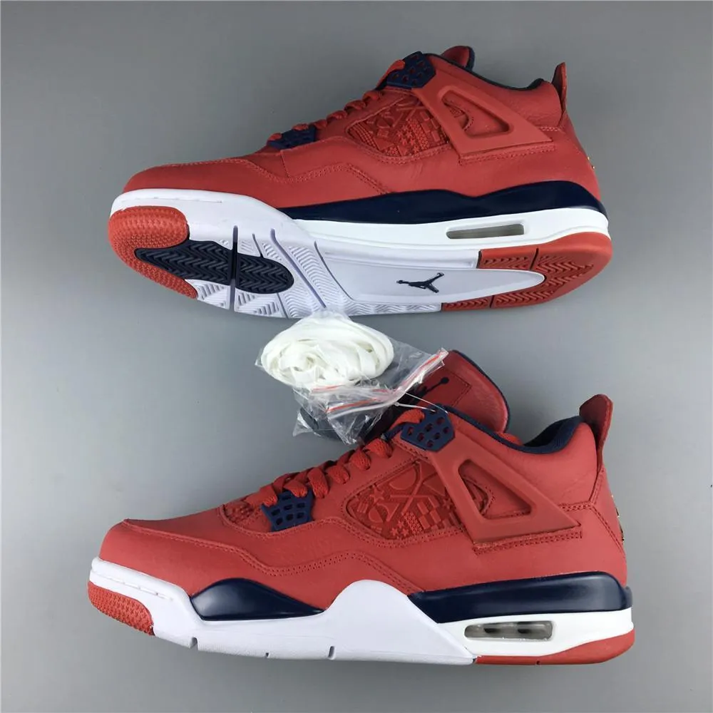 Asics Tennis Shoes Wide Fit Nike Air Jordan 4 Retro FIBA Gym Red Men Shoes !!! CYBER MONDAY SALE !!!