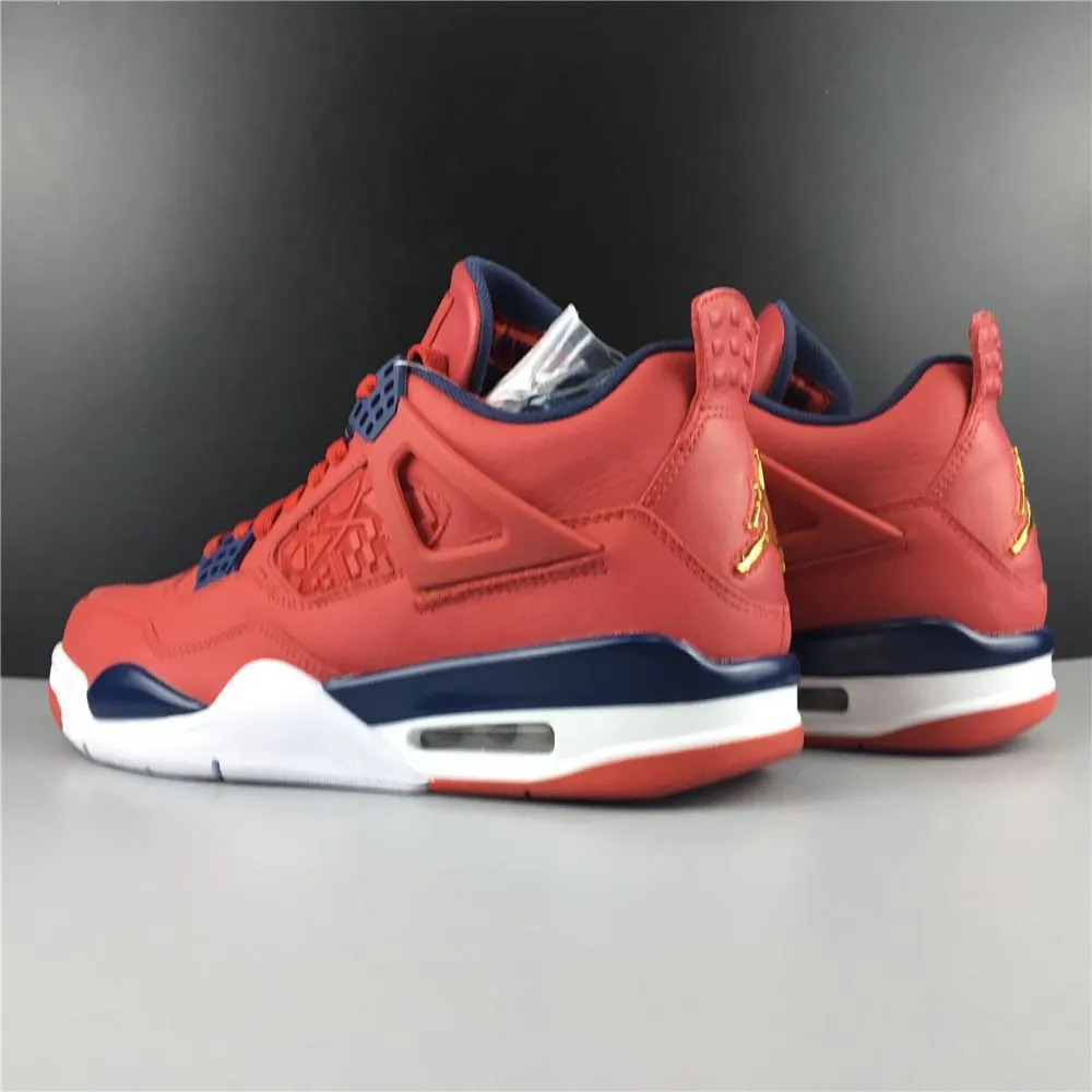 Nike Air Jordan 4 Retro FIBA Gym Red Men Shoes !!! CYBER MONDAY SALE !!! Shoes Similar To Asics Ds Trainer