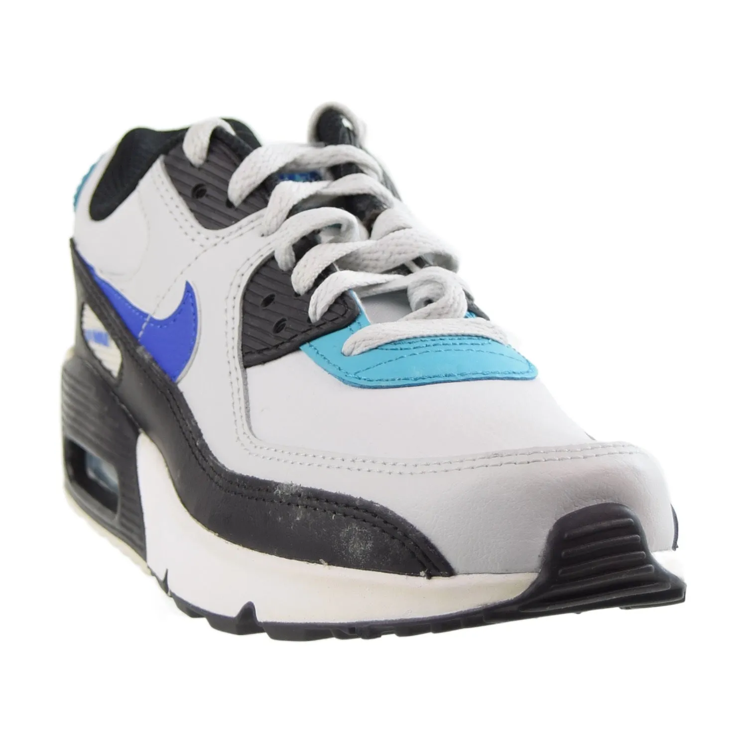 Nike Air Max 90 (GS) Big Kids' Shoes  Black-Hyper Blue-Photon Dust Matty Healy Asics Shoes