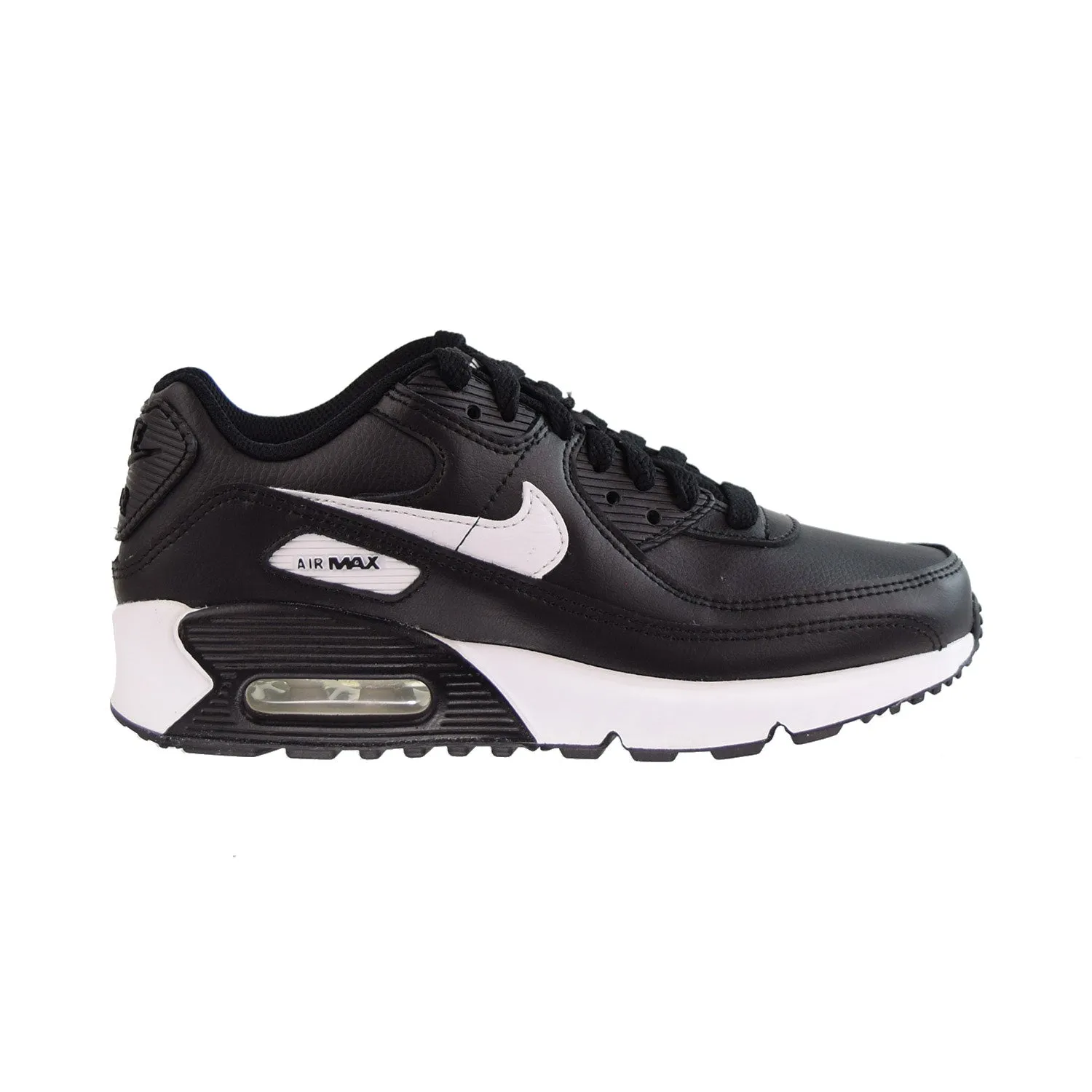 Nike Air Max 90 (GS) Big Kids' Shoes Black-White Top 5 Asics Running Shoes