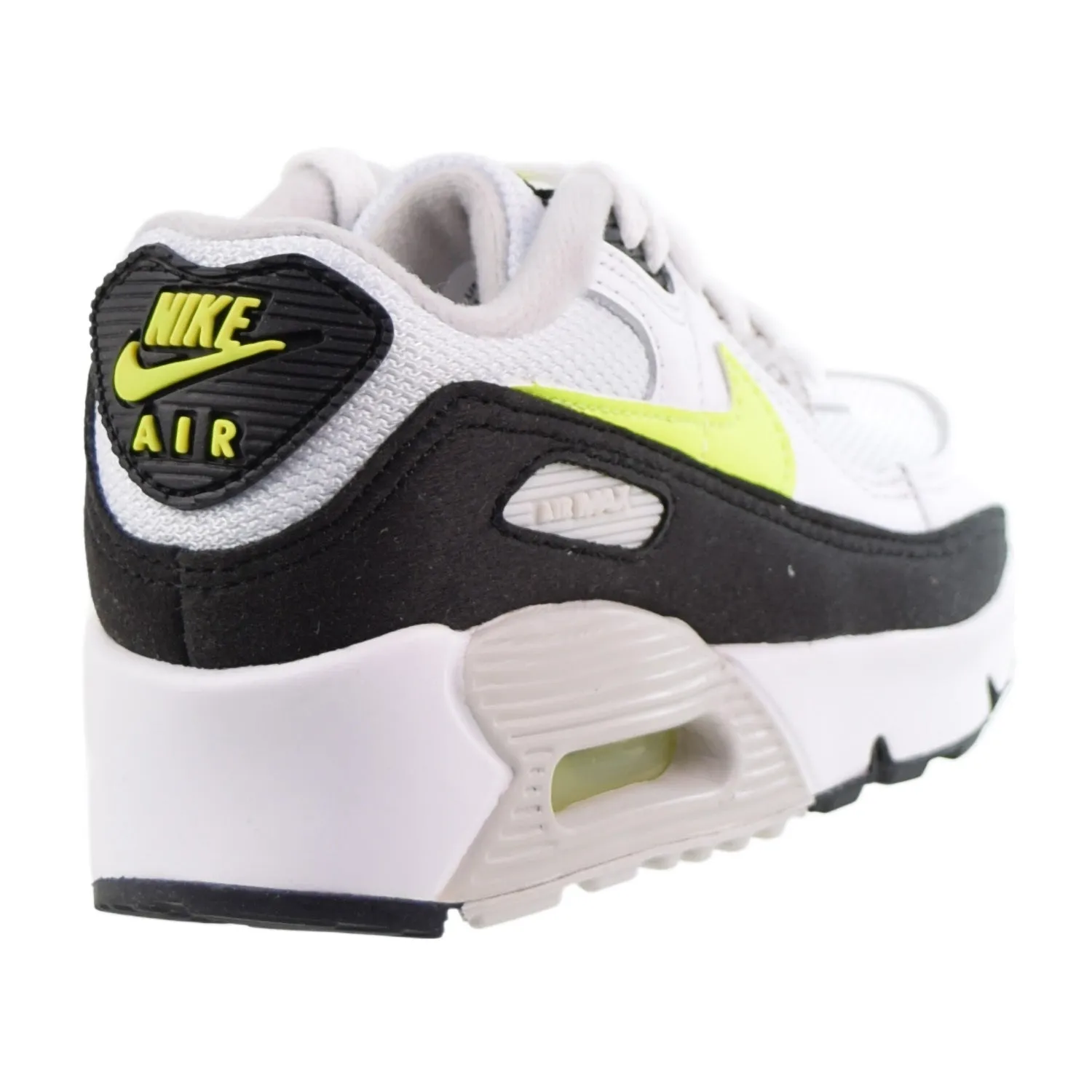 Nike Air Max 90 (PS) Little Kids' Shoes White-Black-Neutral Grey-Hot Lime Men's Asics Lifestyle Shoes