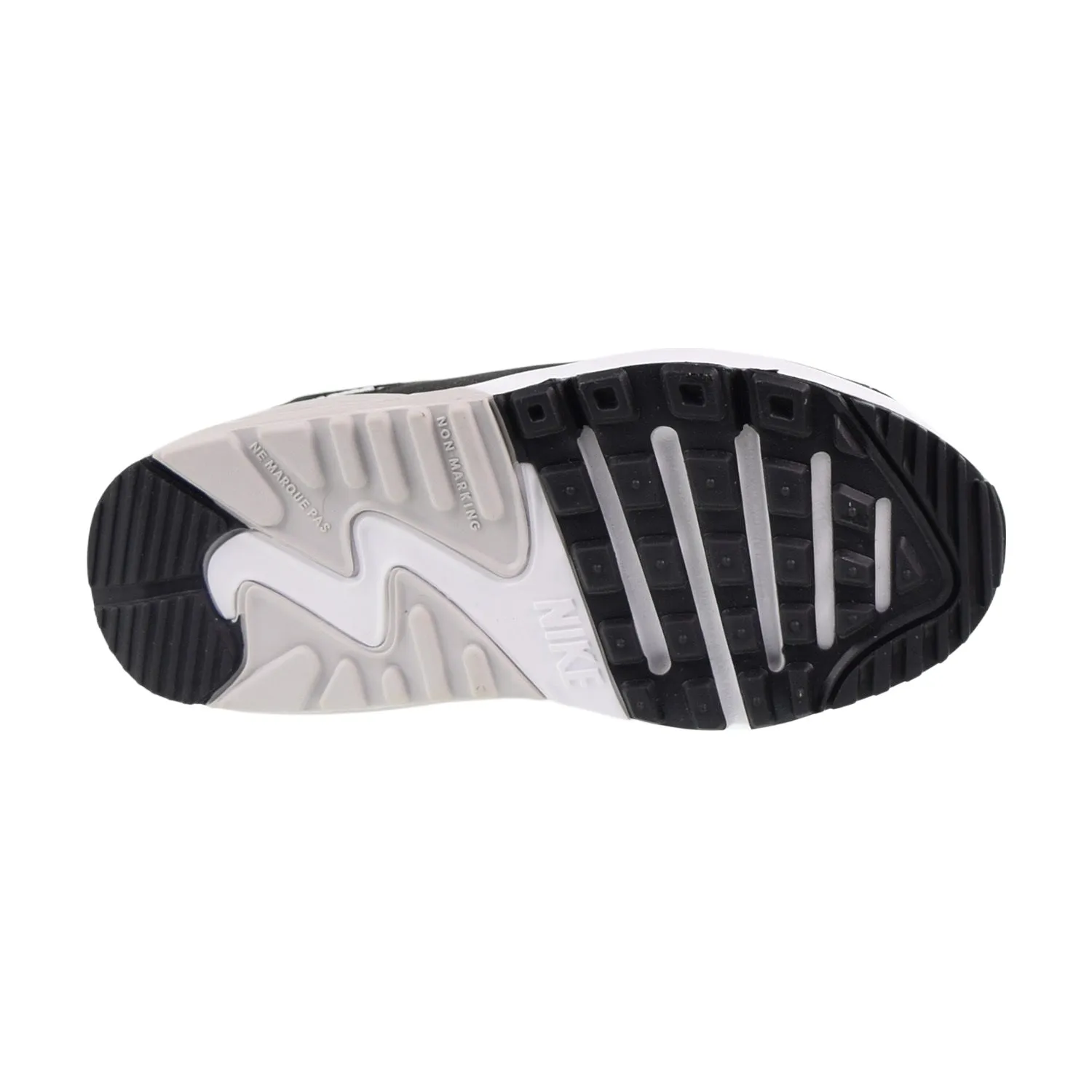 Nike Air Max 90 (PS) Little Kids' Shoes White-Black-Neutral Grey-Hot Lime Asics Shoes Gel Kayano 18