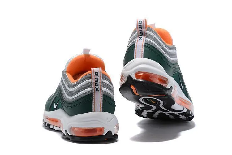 Nike Air Max 97 Green Grey Orange Shoes !!! CYBER MONDAY SALE !!! Asics Metarun Shoes
