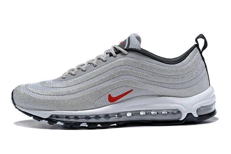 Nike Air Max 97 LX  Swarovski Silver White Shoes !!! CYBER MONDAY SALE !!! Asics Shoes For Supinators