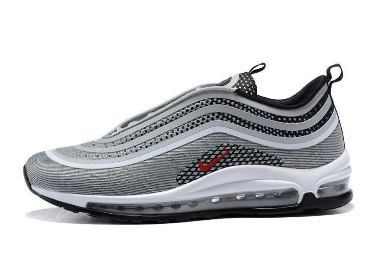 Asics Ff3 Tennis Shoes Nike Air Max 97 Ultra 17 Silve Grey Red White Men Shoes !!! CYBER MONDAY SALE !!!
