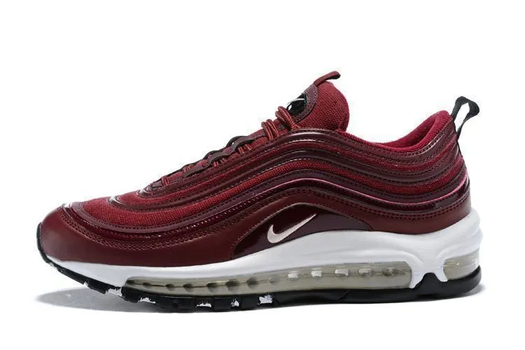 Nike Air Max 97 Wine Red White Shoes !!! CYBER MONDAY SALE !!! Asics Volleyball Shoes Price Philippines