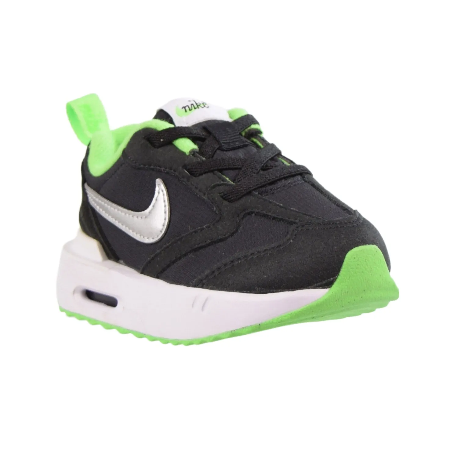 Nike Air Max Dawn (TD) Toddler Shoes Black-Green Strike Shoe Size Guide Asics