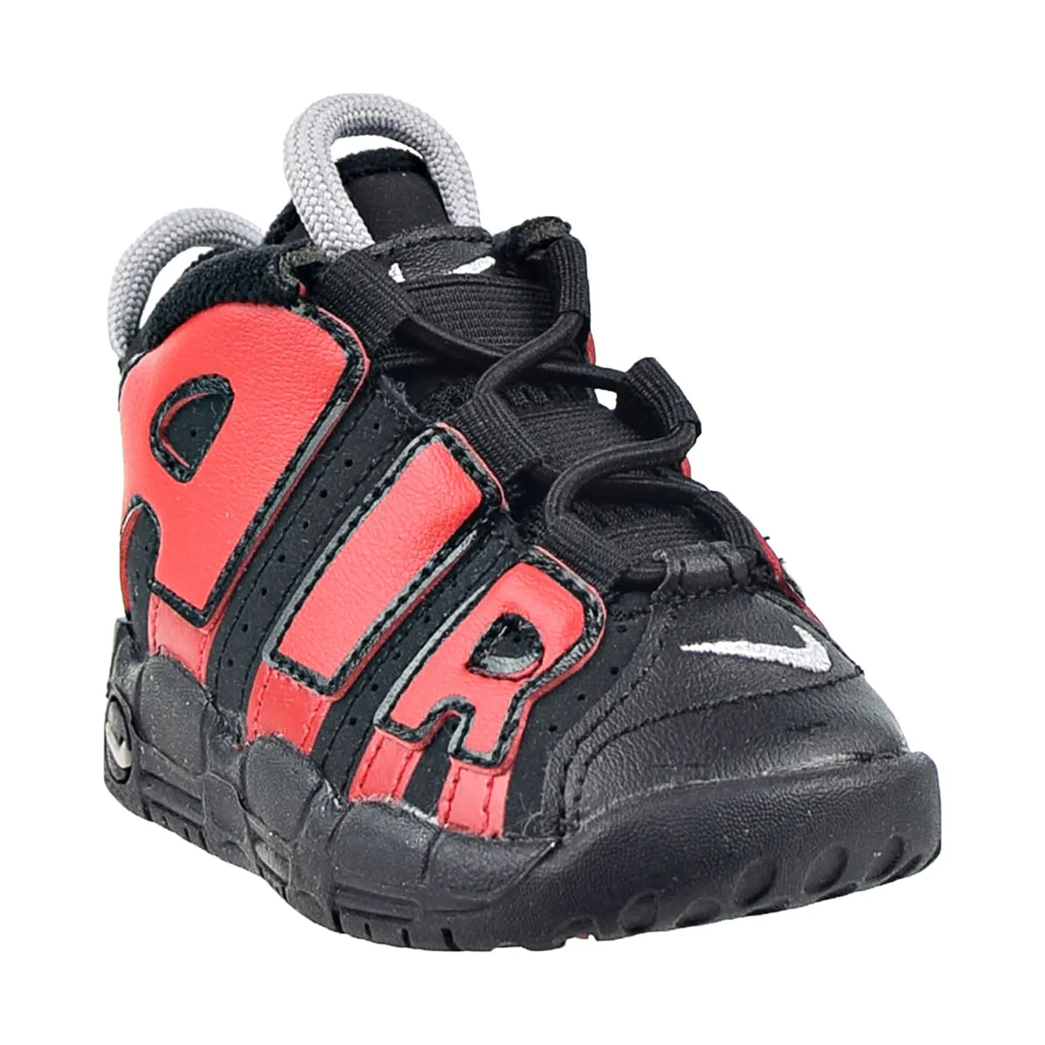 Nike Air More Uptempo (TD) "Alternate Split" Toddler's Shoes Black-Red Retro Asics Wrestling Shoes