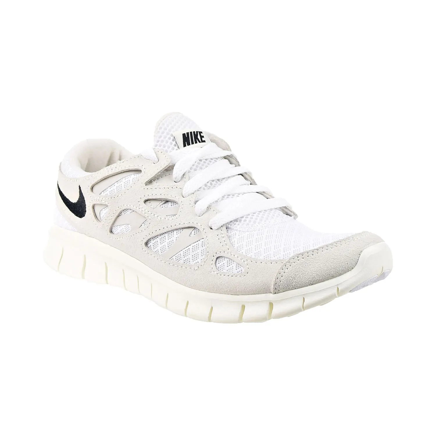 Nike Free Run 2 Women's Shoes White-Black-Light Bone Asics Gt-2000 Running Shoes