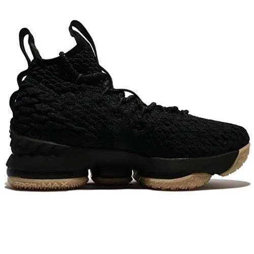 Nike Kid's Lebron XV GS, Black/Black/Gum, Youth Size 6 Best Asics Shoes For Running