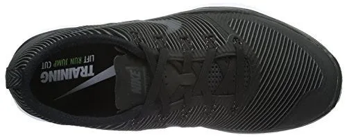 Nike Men's Free Train Versatility Black/Black White Training Shoe 9 Men US Asics Shoes No Laces