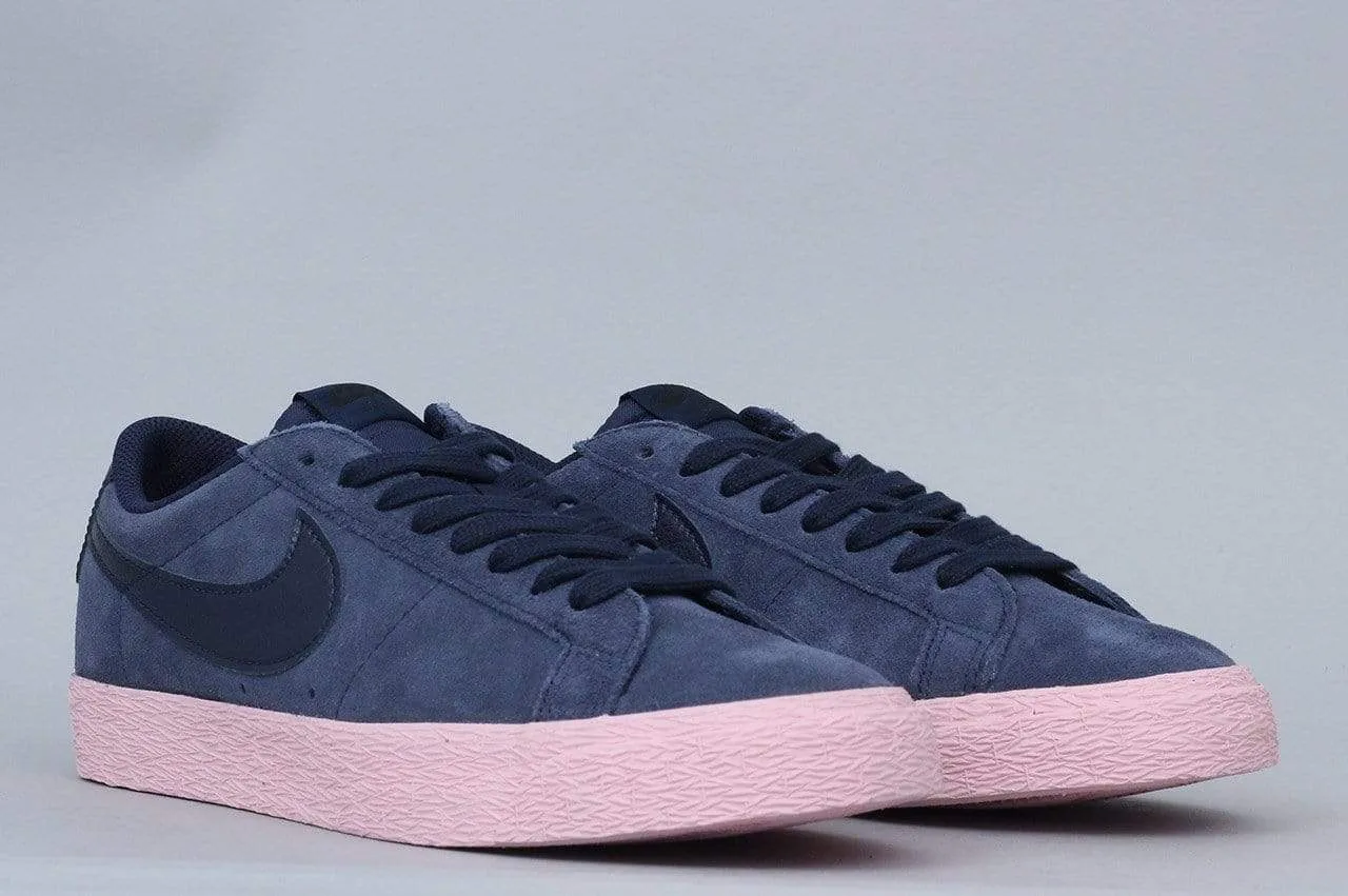 Nike SB Blazer Low Shoes Obsidian / Obsidian - Bubblegum Wash Asics Shoes In Washing Machine